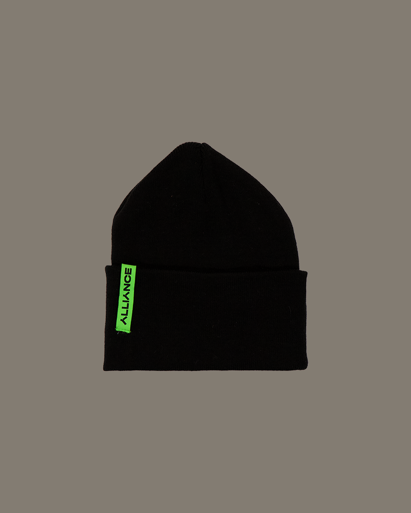 Alliance knitted beanie black