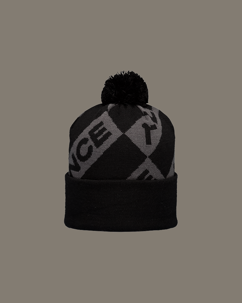 Alliance Knitted Beanie Black/Charcoal