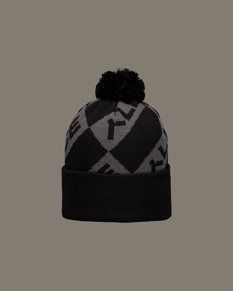 Alliance Knitted Beanie Black/Charcoal