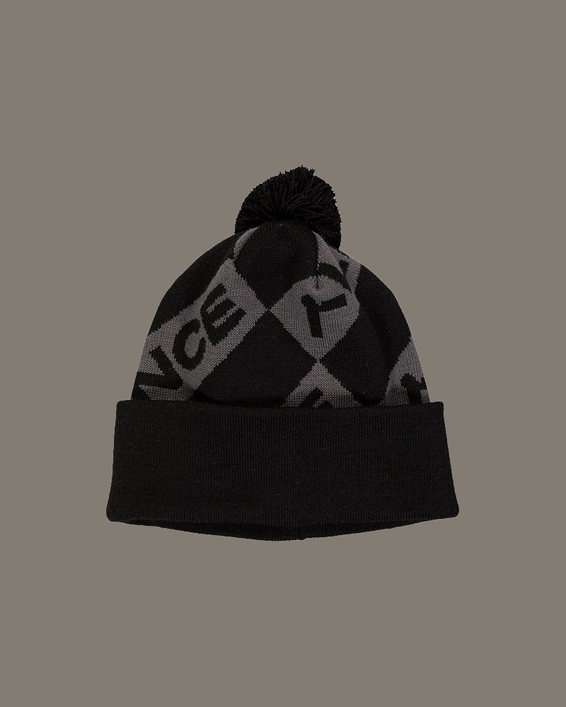 Alliance Knitted Beanie Black/Charcoal