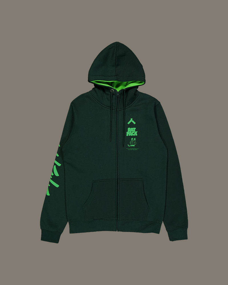 Zip Hood Deep Forest